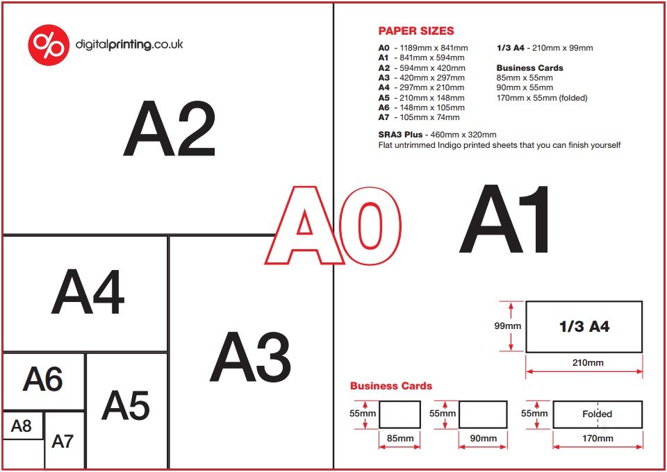 printer paper dimensions